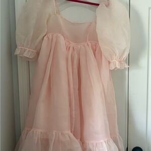 Selkie Pink Midi Dress Small EUC